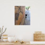 Poster CHAT DÉTECTIF DERRIÈRE LE MUR DE PIERRE / Fête des (Cuisine)