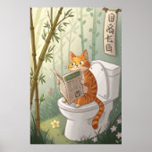 Poster Chat détendu sur le trône (Devant)