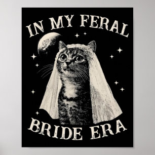 Poster Chat Drôle Dans Mon Mariage Féroce Ère Fiançailles