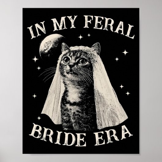 Poster Chat Drôle Dans Mon Mariage Féroce Ère Fiançailles (Devant)