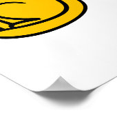 Poster Chat drôle et pot de fleurs renversé (Coin)