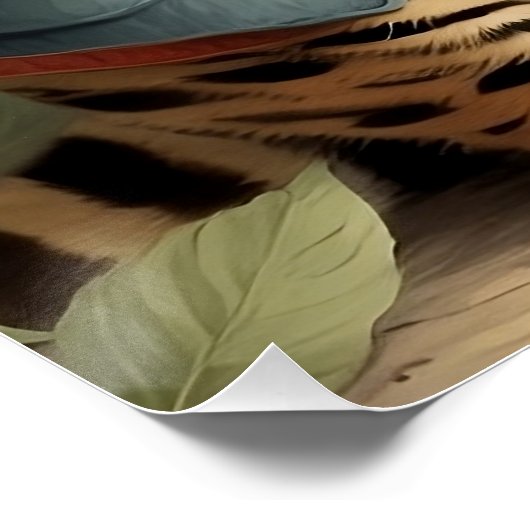 Poster Chat du Bengale (Coin)