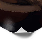 Poster Chat du Bengale avec Noël du Père Noël (Coin)