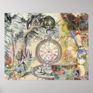 Poster Chat du Cheshire Alice au Pays des Merveilles Clas