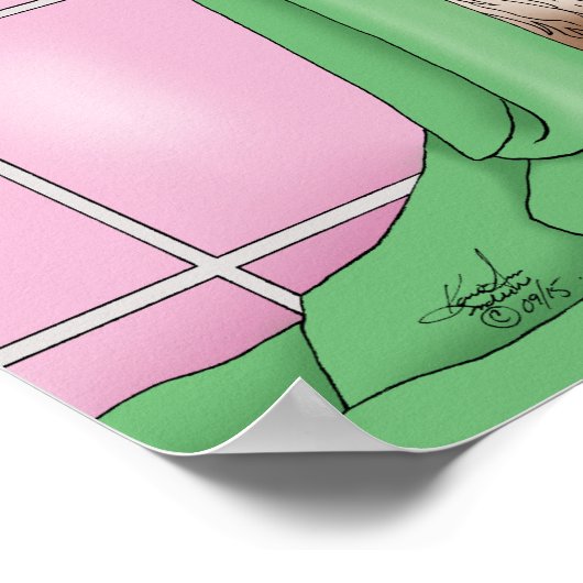 Poster Chat du temps de bain (Coin)