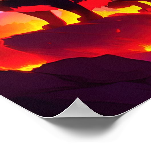 Poster Chat élémentaire de feu (Coin)