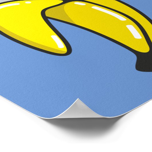 Poster Chat en banane (Coin)