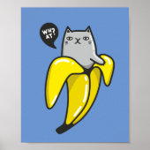 Poster Chat en banane (Devant)