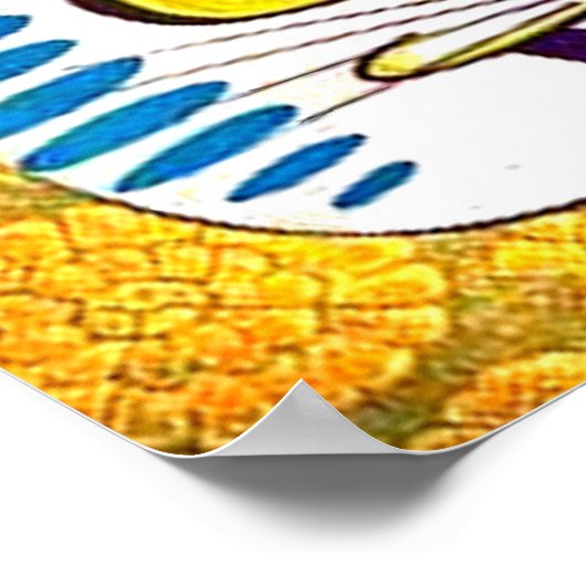 Poster Chat en colère (Coin)