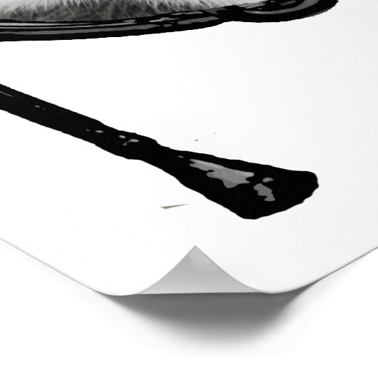 Poster chat en corne française (Coin)