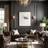 Poster Chat en dentelle gothique noir 1