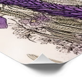 Poster Chat en fleurs (Coin)