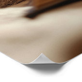 Poster Chat en lunettes lisant un livre à ses chatons (Coin)