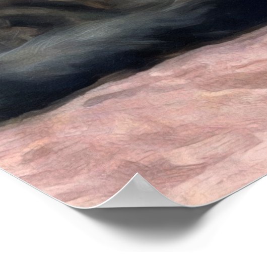 Poster Chat en rose Coussin par Henriëtte Ronner-Knip (Coin)