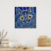 Poster "Chat en style gothique" de Louis Wain (Cuisine)