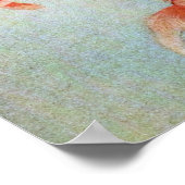 Poster Chat et bol à poissons rouges (Coin)