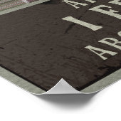 Poster Chat et café Sarcastique noir Art Vintage (Coin)