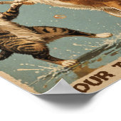 Poster chat et chien de danse vintage (Coin)