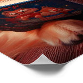 Poster Chat et chien lisant un livre (Coin)