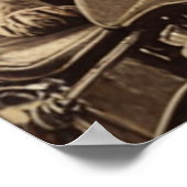 Poster Chat et chien pour toujours ensemble bikers (Coin)