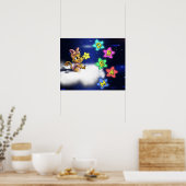 Poster Chat et Étoiles (Cuisine)