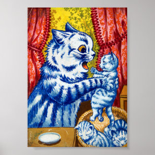 Poster Chat et ses chatons