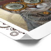 Poster Chat et souris Steampunk (Coin)