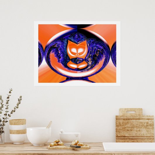 Poster chat fantôme (Cuisine)