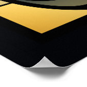 Poster Chat Faux en Verre (Coin)