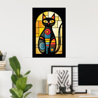 Chat Faux en Verre