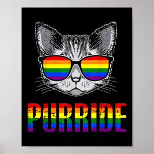 Poster Chat Fierté Félicitations Mois Fierté LGBT Allié H