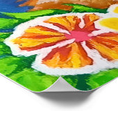 Poster Chat Floral★ (Coin)