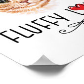 Poster Chat Fluffy Love Kitty Meow Portrait (Coin)