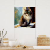 Poster Chat forestier norvégien (Cuisine)