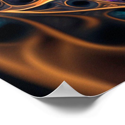 Poster Chat fractal (Coin)