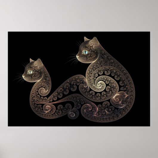 Poster Chat fractal de Serpentine (Devant)