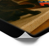 Poster Chat Frapper Trump De La Table De Comptoir Ledge D (Coin)