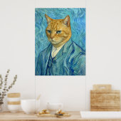 Poster Chat Gogh (Cuisine)