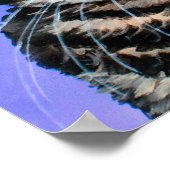 Poster Chat gras peint (Coin)