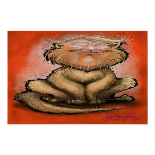 Poster Chat Gras Trump (Devant)