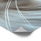 Poster Chat gris aux yeux bleus (Coin)