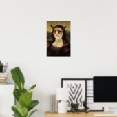 Poster Chat Grumpy Mona Lisa (Bureau à domicile)