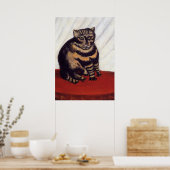 Poster Chat Grumpy vintage (Cuisine)