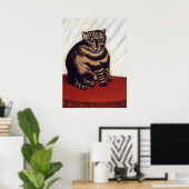 Poster Chat Grumpy vintage (Bureau à domicile)