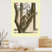 poster chat japonais (Keuken)