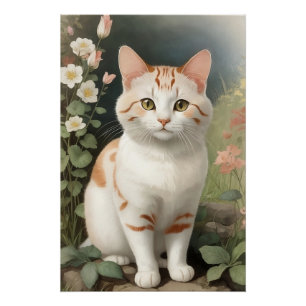 Poster Chat japonais Bobtail