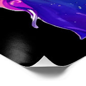 Poster Chat jaune coloré (Coin)