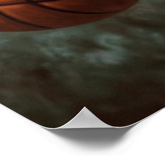 Poster Chat Jouant Au Basket (Coin)