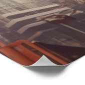 Poster Chat Jouant Au Basket (Coin)