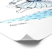 Poster Chat Jouant Kite, Louis Wain (Coin)